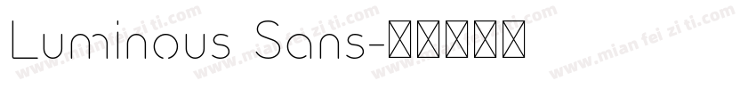 Luminous Sans字体转换